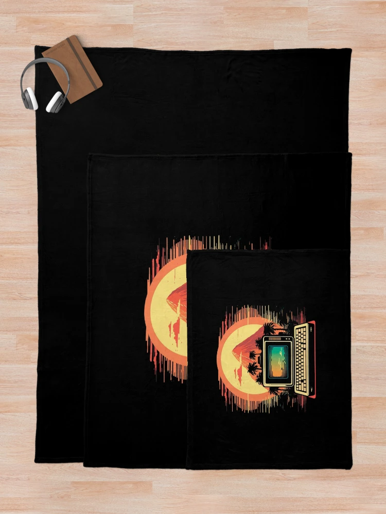 Thumbnail 5 of 6, Throw Blanket, Retro Computer designed and sold by devath.