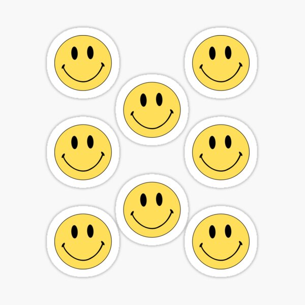 70s Smiley Face Stickers for Sale