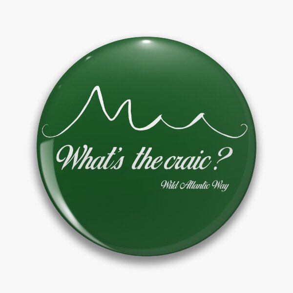 Item preview, Wild Atlantic Way, Ireland - What’s the craic? White text designed and sold by WildLunatic.