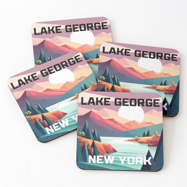 Item preview, Lake George Abstract Landscape Background Vector Art designed and sold by SeenVirassaya.