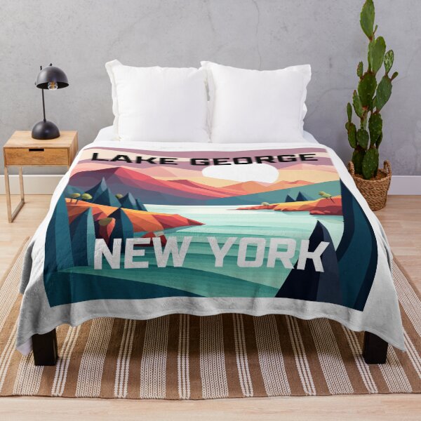 Item preview, Lake George Abstract Landscape Background Vector Art designed and sold by SeenVirassaya.