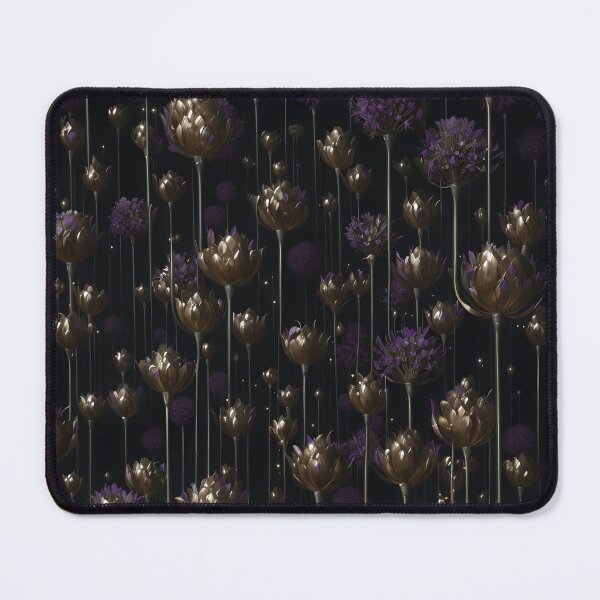 Item preview, Bronze Accents - Subtle Bronze Allium Flower Buds and Purple Blooms designed and sold by Beachy.