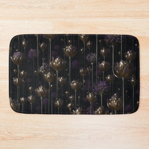 Item preview, Bronze Accents - Subtle Bronze Allium Flower Buds and Purple Blooms designed and sold by Beachy.