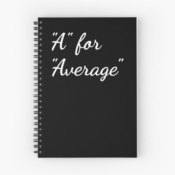 Item preview, "A" for "Average" designed and sold by unspired.