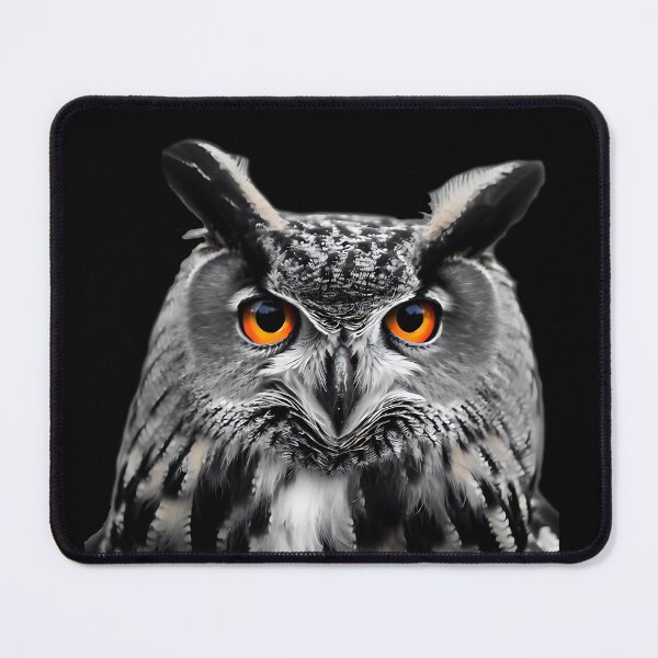 Item preview, Eurasian eagle-owl gazing designed and sold by ColorOfBirds.