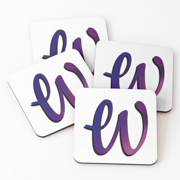 Item preview, The letter W galaxy designed and sold by AmyJStickers.