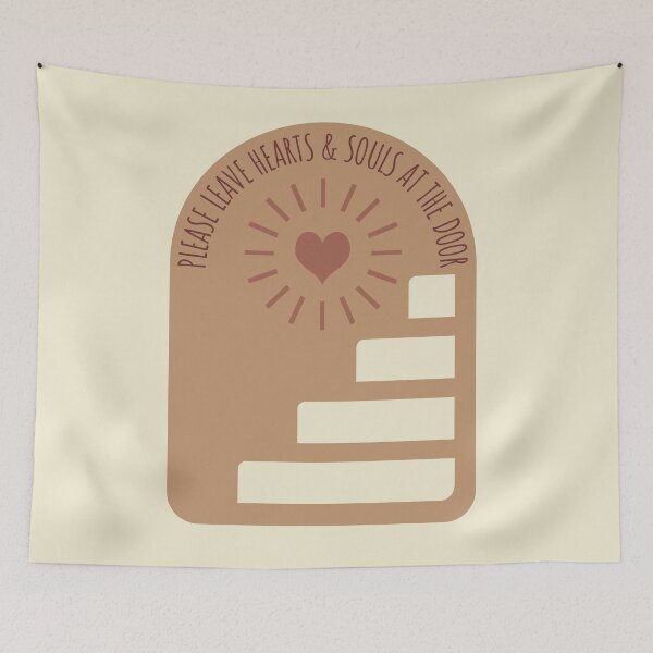 Item preview, Leave hearts and souls at the door designed and sold by StitchesSleeves.