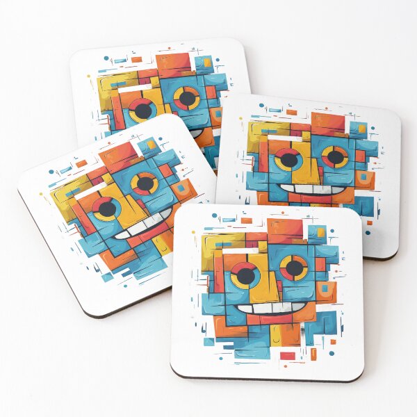 Item preview, Cubist Fusion: Exploring Urban Emotions through Colorful Cubes designed and sold by MyDearWorld.