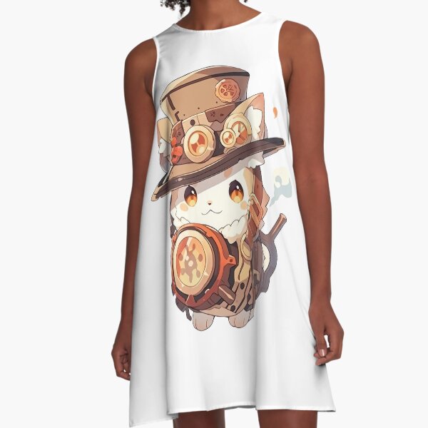 Artikel-Vorschau von Süßes Kawaii Steampunk-Kätzchen, designt und verkauft von CozyKawaiiArt.