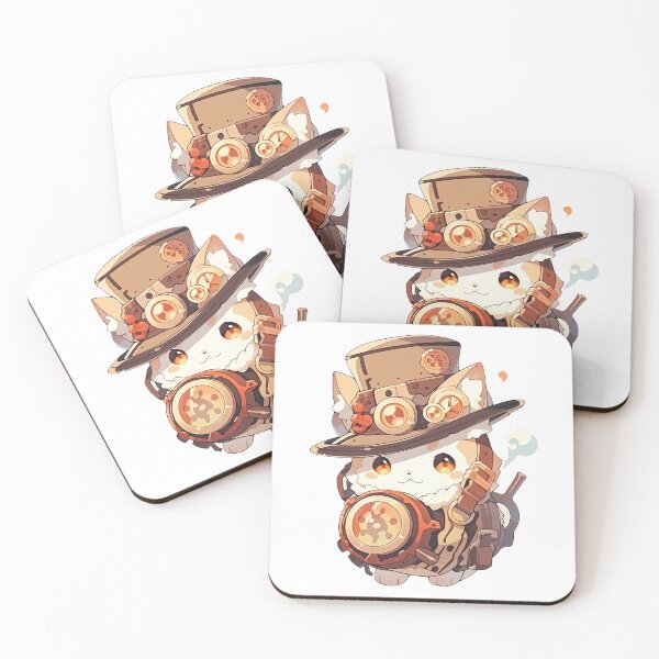 Item preview, Cute Kawaii Steampunk Kitten designed and sold by CozyKawaiiArt.