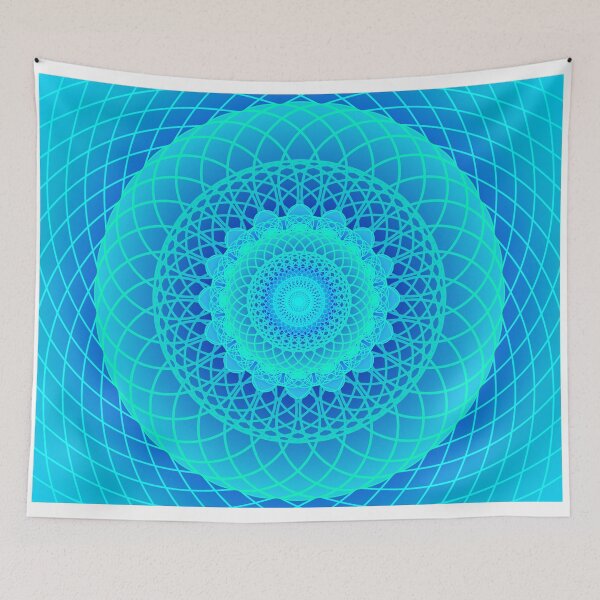 Item preview, Aquamarine Eternal Lotus of Life designed and sold by The Regulated  Alchemist.