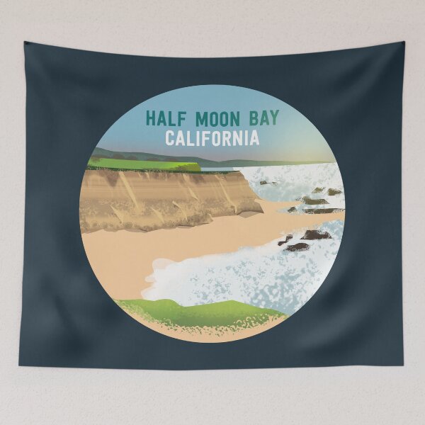 Item preview, Half Moon Bay California designed and sold by AdventureModa.