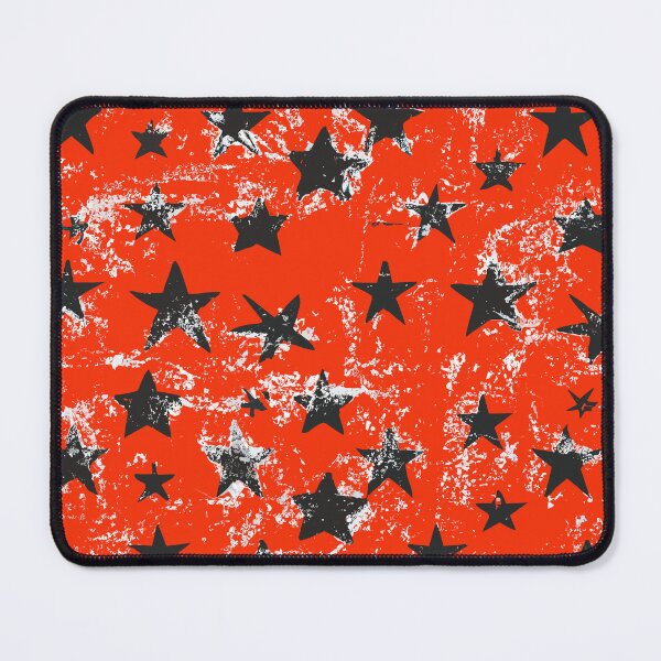Item preview, Grunge Black Stars Against a Red Background designed and sold by SamJanner.