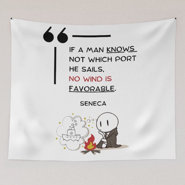 Item preview, Seneca's Quote: Guided by Purpose designed and sold by sombradelsabio.