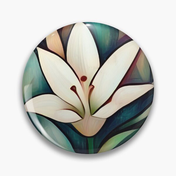 Item preview, Tropical Elegance, Cubist Flower Painting designed and sold by Liscar95.