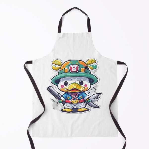 Item preview, cute and adorable samurai Duck in a japanese hat designed and sold by JapKo.