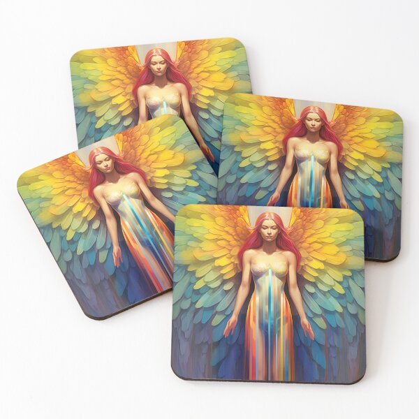 Item preview, Rainbow dream Angel 5 designed and sold by Red Witch Art.
