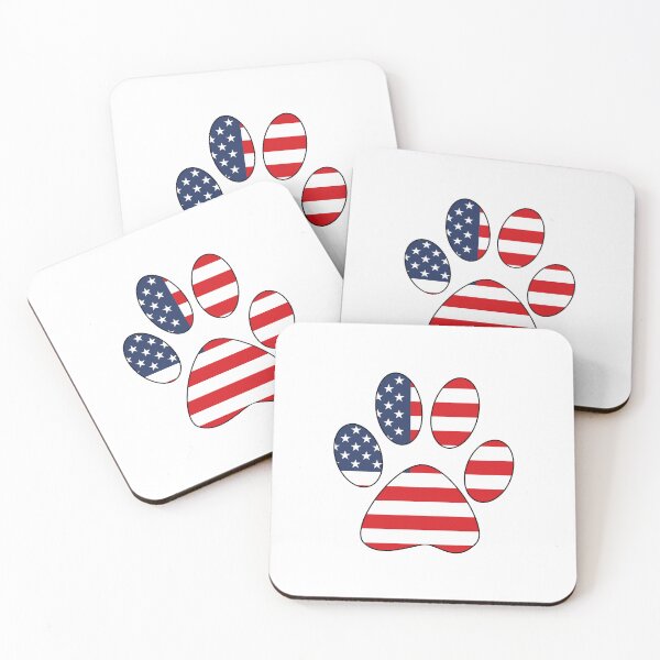 Item preview, American Flag Dog Paw designed and sold by MarshallStickerX.
