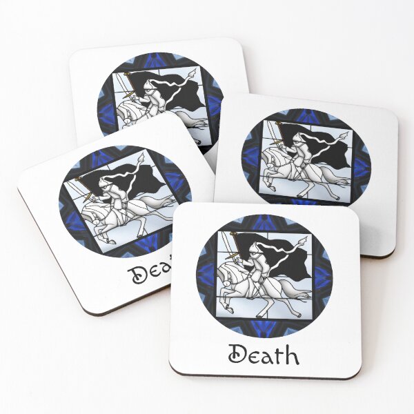 Item preview, Major Arcana Death - Stained Glass Design for T-shirt, stickers and other accessories designed and sold by Pixel Waite.