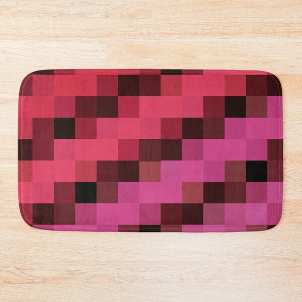 Item preview, Rockabilly Polka Party // Vintage Pink Red Retro Geometric Gingham Cluster Pattern 1980s 8bit Pixel Art designed and sold by mixedpixels.