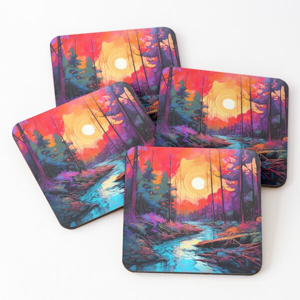 Item preview, Cascading falls on the river 12 designed and sold by Red Witch Art.