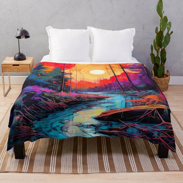 Item preview, Cascading falls on the river 12 designed and sold by Red Witch Art.
