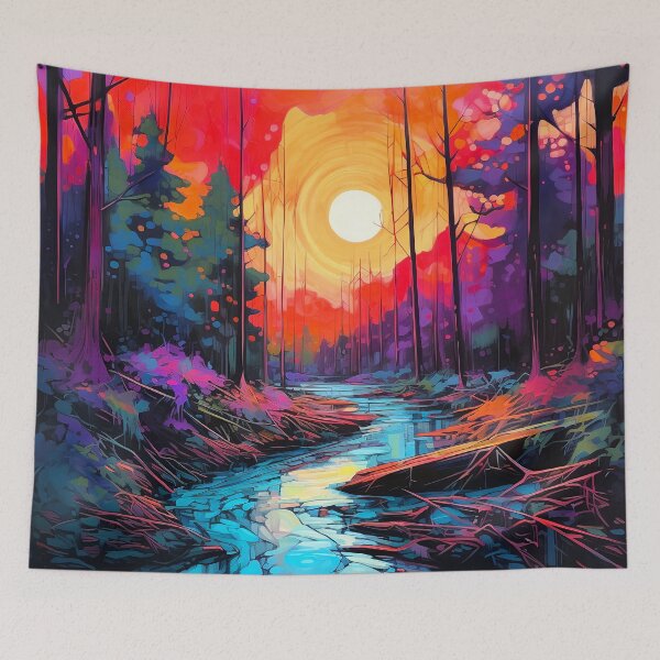 Item preview, Cascading falls on the river 12 designed and sold by Red Witch Art.