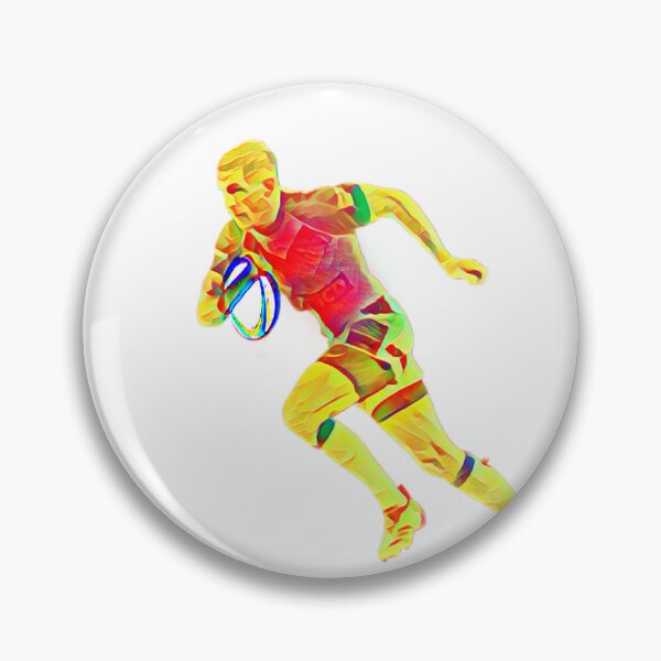 Aperçu de l'œuvre Silhouette de joueur de rugby #1 créée et vendue par GlenpyDesign.