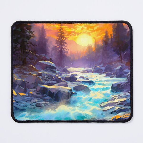 Item preview, Cascading falls on the river 13 designed and sold by Red Witch Art.