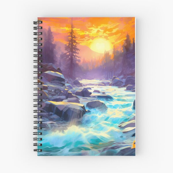 Item preview, Cascading falls on the river 13 designed and sold by Red Witch Art.