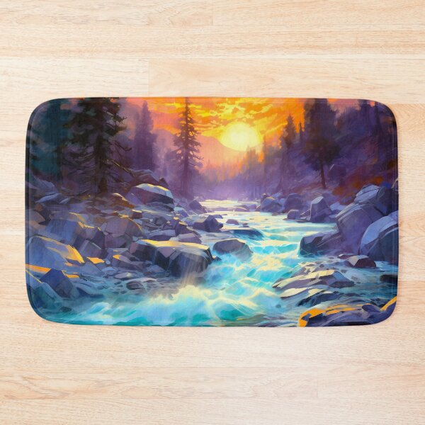 Item preview, Cascading falls on the river 13 designed and sold by Red Witch Art.