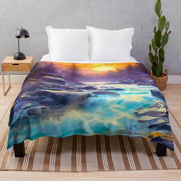 Item preview, Cascading falls on the river 13 designed and sold by Red Witch Art.