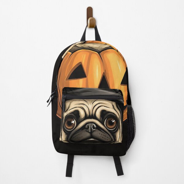 Item preview, Cute Halloween Pug with a Hut in the Pumpkin Autumn designed and sold by VermintStudio.