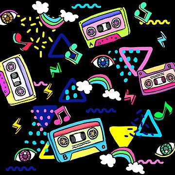 Starry Vintage Pop Music 80s 90s Pop Art iconic face - Music - T