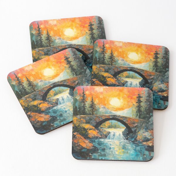 Item preview, Cascading falls on the river 14 designed and sold by Red Witch Art.
