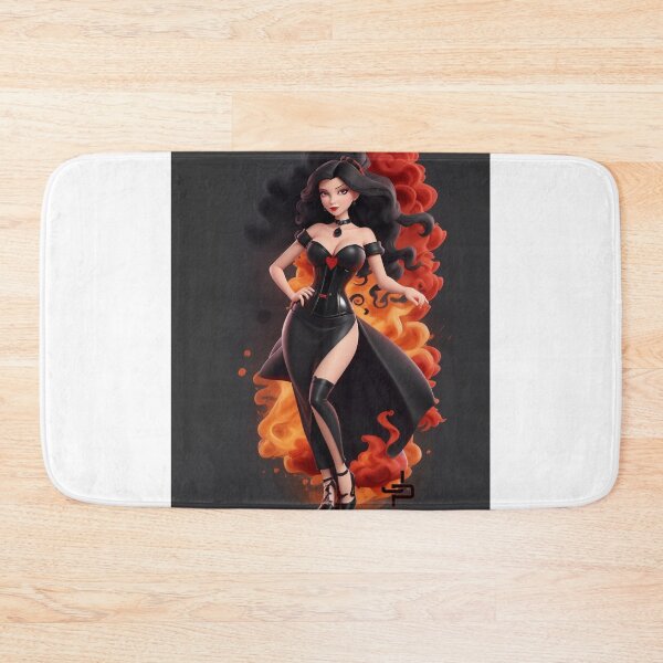Item preview, Cute AI Cartoon, black hair, black dress, halloween color by Jonathan P. designed and sold by JonathanP514.
