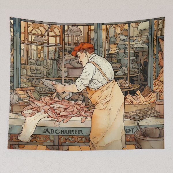 Item preview, Butcher drawing  designed and sold by ComicsFactory.