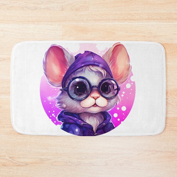Item preview, Сute mouse in glasses designed and sold by Selfion.
