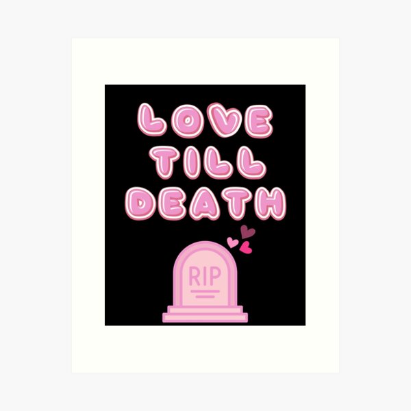 Item preview, love till death black & pink color designed and sold by normal-design.
