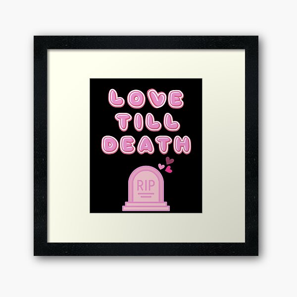Item preview, love till death black & pink color designed and sold by normal-design.