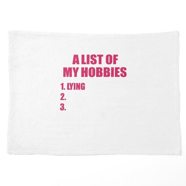 a list of my hobbies lying Pet Blanket