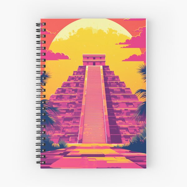 Item preview, A Pop Art Travel Print of Chichén Itzá - Mexico designed and sold by StudioRedKoala.