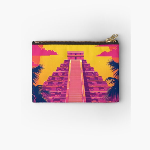 Item preview, A Pop Art Travel Print of Chichén Itzá - Mexico designed and sold by StudioRedKoala.