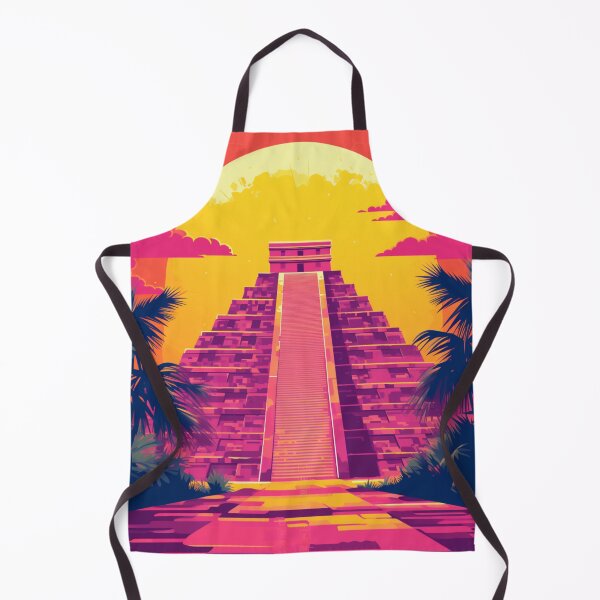 Item preview, A Pop Art Travel Print of Chichén Itzá - Mexico designed and sold by StudioRedKoala.
