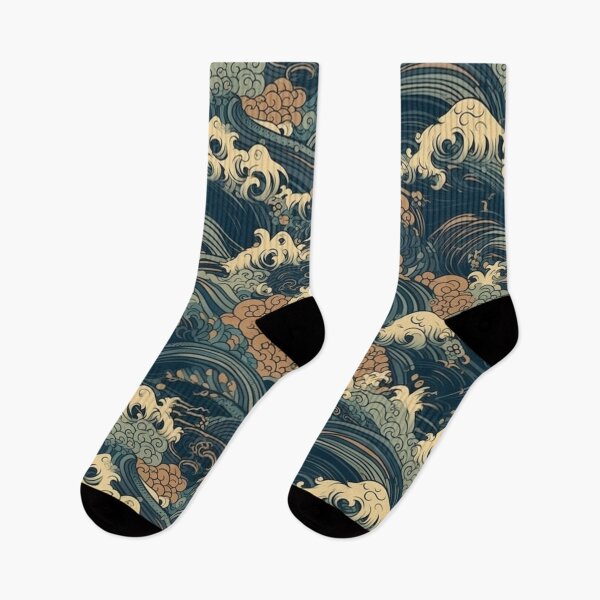 Item preview, Japanese Waves Pattern designed and sold by ReachingRoyalty.