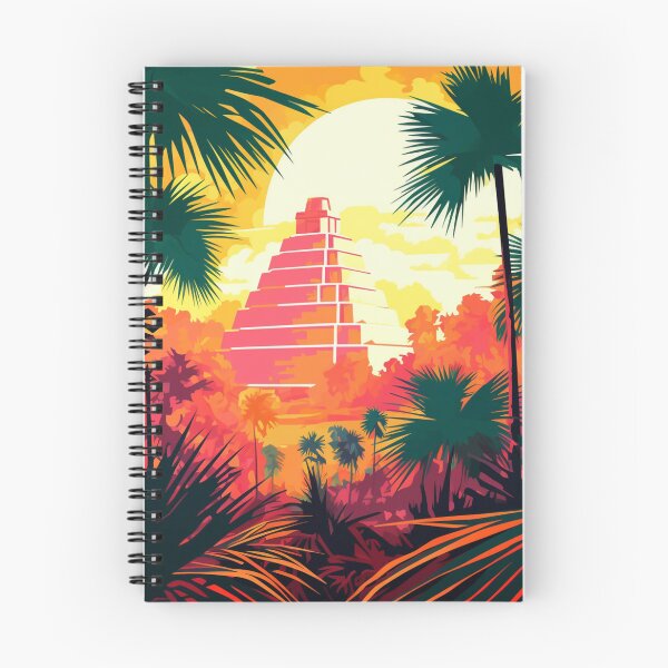 Item preview, A Pop Art Travel Print of Chichén Itzá - Mexico designed and sold by StudioRedKoala.