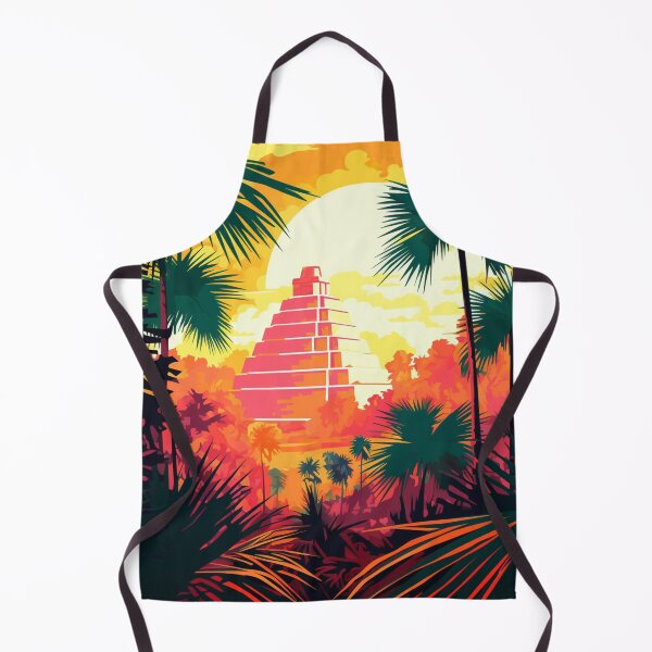 Item preview, A Pop Art Travel Print of Chichén Itzá - Mexico designed and sold by StudioRedKoala.