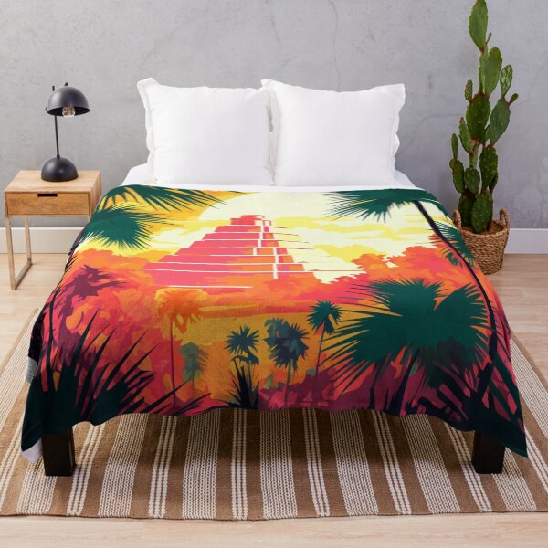 Item preview, A Pop Art Travel Print of Chichén Itzá - Mexico designed and sold by StudioRedKoala.