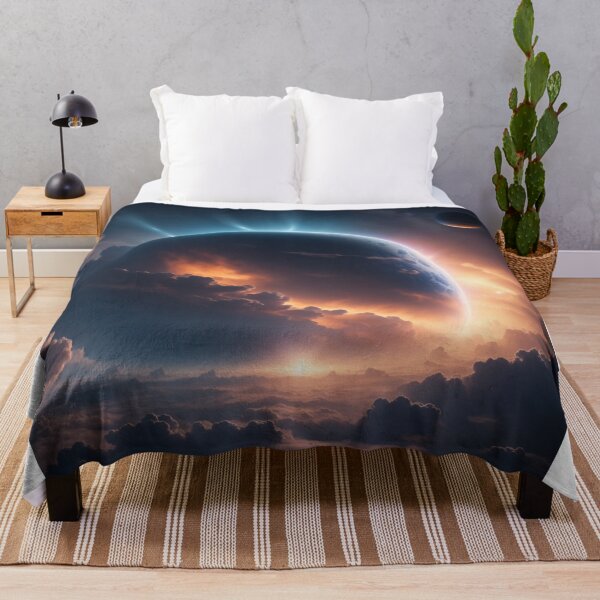 Item preview, Stellar Reverie: A Planet's Dance with Clouds and Stars designed and sold by RedArtG09.