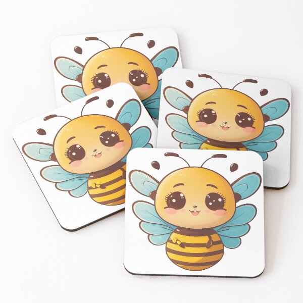 Item preview, Adorable cute Bee, big expressive eyes designed and sold by CoolPixels.